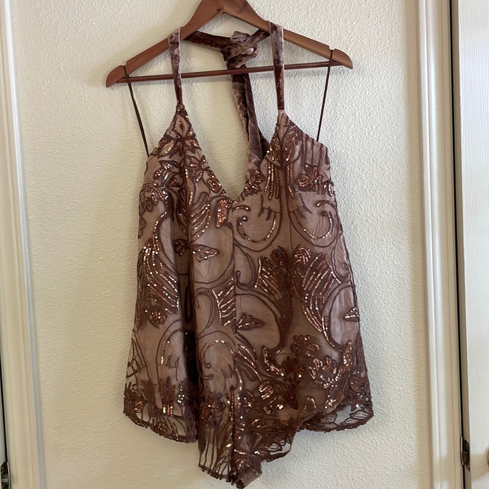 Free People Swingin It Romper